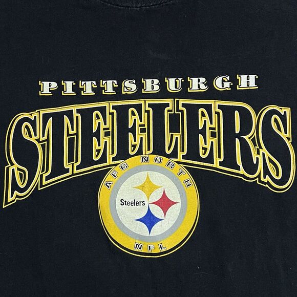 Vintage NFL Team Pittsburgh Steelers Long Sleeve Hit Shirt Men’s Large Cotton - Picture 9 of 9